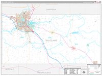Eau Claire, Wi Carrier Route Wall Map